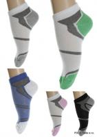 Ponožky - farebná päta, zelená
