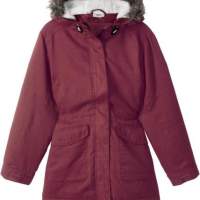 Куртка-переходница для девочек с красной детской модой с капюшоном