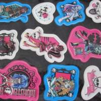 Monster High 2 Sticker Stickerkarten 3D Mitgebsel Aufkleber Mattel Panini XXl