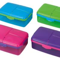 SISTEMA Lunchbox Quaddie 1,5l+Trinkflasche, 6er pack