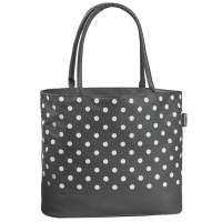 FABRIZIO shopping bag grey/white 40x3x17cm, set of 4