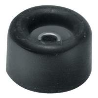 Door stop D: 30mm height 34mm black rubber with metal eyelet, 50 pieces