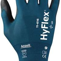 ANSELL gloves HyFlex® 11-616 size 8 green-blue/black Nyl.m.polyurethane 12er