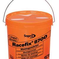 Installation mortar Racofix 8700 content 5kg orange bucket working time 3-5 min.