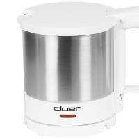 cloer kettle 1l, 1800W,m white/stainless steel