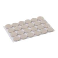 FIXMAN Self-adhesive felt pads 20mm, round, pack of 20