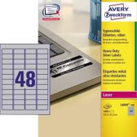 Avery Zweckform label L6009-100 45.7x21.2mm nameplate 4,800 labels/pack.