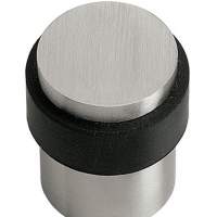 Door buffer D: 30/35mm height 40mm stainless steel with black stop buffer
