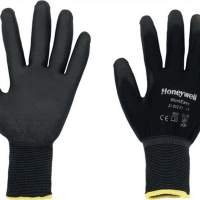 gloves size 8 Workeasy Black PU,EN388,PES with black PU coating, 100 pairs