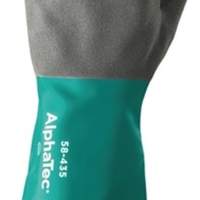 ANSELL chemical gloves AlphaTec 58-435, size 10 green/anthracite, 12 pairs