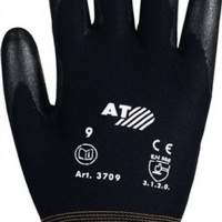 Gloves size 7 PU partially coated liquid repellent EN388 cat.II, 12 pairs