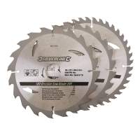 Carbide Circular Saw Blades 20, 24, 40 Tooth 184x30 Reducers 3 Pack