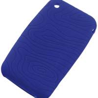 iPhone silicon case, blue