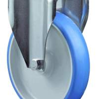 Stainless steel transport roller, Ø 125 mm, width: 39 mm, 130 kg