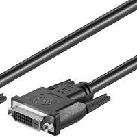 DVI-D FullHD extension cable Dual Link DVI-D (24+1) 2m black