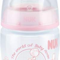 Nuk FC Baby Rose, 150 ml, Silikon, Gr. 1 M, 2 Stück