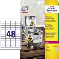 Avery Zweckform foil label L4778-20 white 960 pieces/pack.