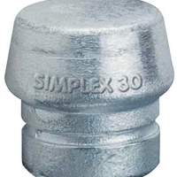 Schonhammerkopf D.40mm f.Simplex lose Weichmetall hart HALDER silber