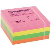 Soennecken sticky note cubes 5815 76x76mm 400 sheets neon