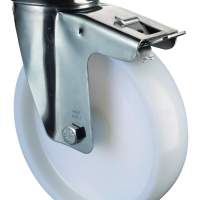 Stainless steel transport roller, Ø 80 mm, width: 30 mm, 100 kg