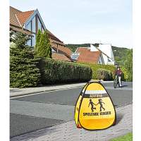reer 3D road warning sign 64cm high set of 4