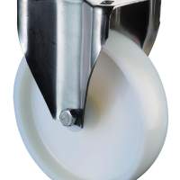 Stainless steel transport roller, Ø 200 mm, width: 50 mm, 300 kg