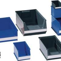 Sichtlagerkasten blau für ca.23l L.500/450xB.310xH.200mm a.PE stapelbar, 10 Stück