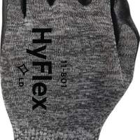Gloves HyFlex 11-801 size 9 grey/black nylon with nitrile foam EN 388 cat.II 12pcs
