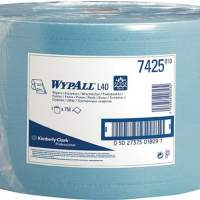 Cleaning cloth Wypall L40-7425 blue 3-ply L.380xW.235mm 750 tear-offs