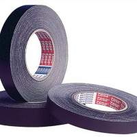 Tissue adhesive tape 4651 length 50m width 19mm black tesa rayon fabric, 8 pcs.