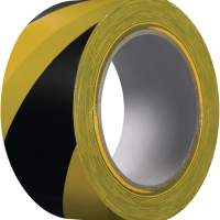 KIP warning tape Extra 339 PVC black/yellow L.33m B.50mm