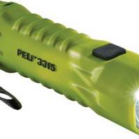 LED flashlight PELI 3315 1W LED 110lm EX approval, yellow, with wrist strap