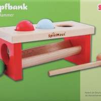 SpielMaus wooden ball knocker, 24x11x10cm
