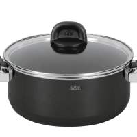 SILIT casserole suitable for induction 24cm Modesto black