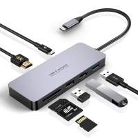 Adaptör USB-C HUB 7'si 1 arada USBC, USB 3.0, 2xUSB 2.0, HDMI 4K