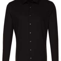 Seidensticker Schwarze Rose Original Langarm-Hemd, tailliert, Farbe schwarz, Größe/Halsweite 37, 11 Stück