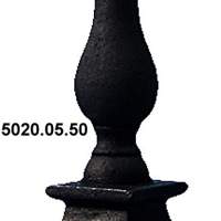 Candeliere in ferro massiccio nero - circa 31 cm di altezza 10 cm di larghezza