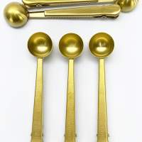 Teaspoons wholesale, Fitvia brand, for resellers, length 165 mm, color: golden, coffee measuring spoons etc. A-Ware, remaining s