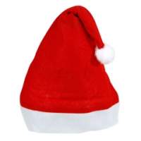 Cappello/set natalizio da Babbo Natale con pompon in taglia unica